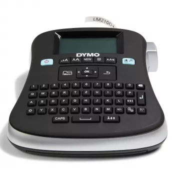 DYMO LabelManager ™ 210D QWERTZ Kitcase, QWERTZ, Θερμομεταφοράς, 180 x 180 DPI, 12 mm/s, Μαύρο, Γκρι