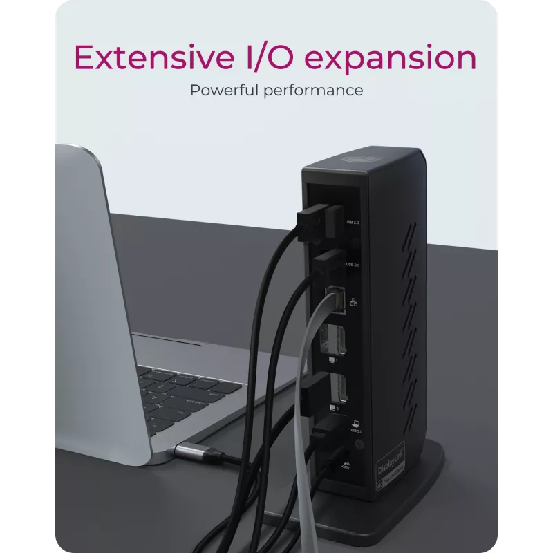 ICY BOX IB-DK2252AC Ενσύρματο USB 3.2 Gen 1 (3.1 Gen 1) Type-C Μαύρο