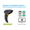 Equip ασύρματος 2D Dual-Mode 2,4GHz + Bluetooth σαρωτής barcode, με βάση