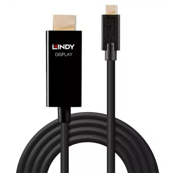 Lindy 1m καλώδιο προσαρμογέα USB-C σε HDMI 4K60 με HDR