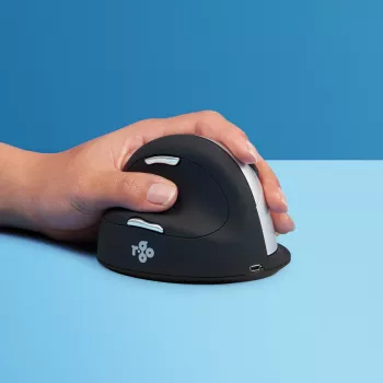 R-Go Tools Εργονομικό ποντίκι R-Go HE Break με λογισμικό διαλειμμάτων, μεγάλο (μέγεθος χεριού ≥ 185 mm), αριστερόχειρο, Bluetooth, μαύρο