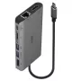 Lindy DST-Mini XT, Μίνι σταθμός σύνδεσης USB-C για φορητό υπολογιστή με μονή οθόνη (4K) ή διπλή οθόνη (Full HD) και φόρτιση διέλευσης 100W
