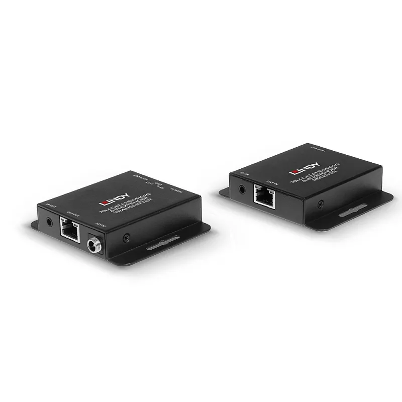 Lindy 70m Cat.6 HDMI 4K30 και επέκταση IR με PoC και Loop Out