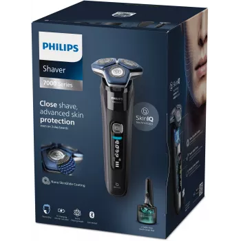 Ηλεκτρική περιστροφική ξυριστική μηχανή Philips Series 7000 S7886/58 — 3 κεφαλές ξυρίσματος, υγρό & στεγνό ξύρισμα, μπαταρία Li-Ion, 60 λεπτά λειτουργίας