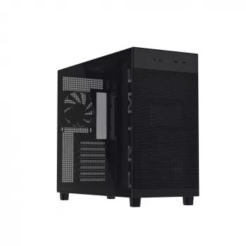 ASUS PRIME AP303 TG 90DC00V0-B39010 κουτί υπολογιστή Midi Tower, ATX/Micro-ATX/Mini-ITX, ψημένο γυαλί, 2x USB 3.2, χωρίς τροφοδοτικό, μαύρο