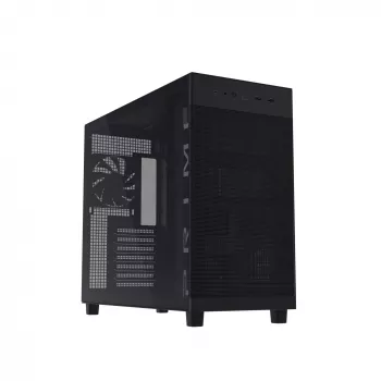 ASUS PRIME AP303 TG 90DC00V0-B39010 κουτί υπολογιστή Midi Tower, ATX/Micro-ATX/Mini-ITX, ψημένο γυαλί, 2x USB 3.2, χωρίς τροφοδοτικό, μαύρο