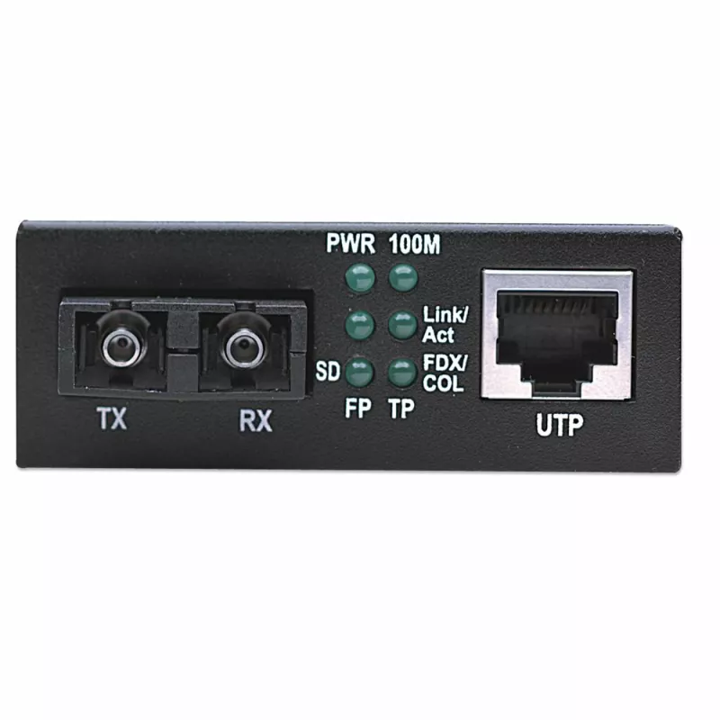 Intellinet Fast Ethernet μετατροπέας μέσων, 10/100Base-Tx σε 100Base-Fx (SC) Multimode, 2 km