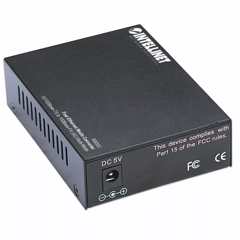 Intellinet Fast Ethernet μετατροπέας μέσων, 10/100Base-Tx σε 100Base-Fx (SC) Multimode, 2 km