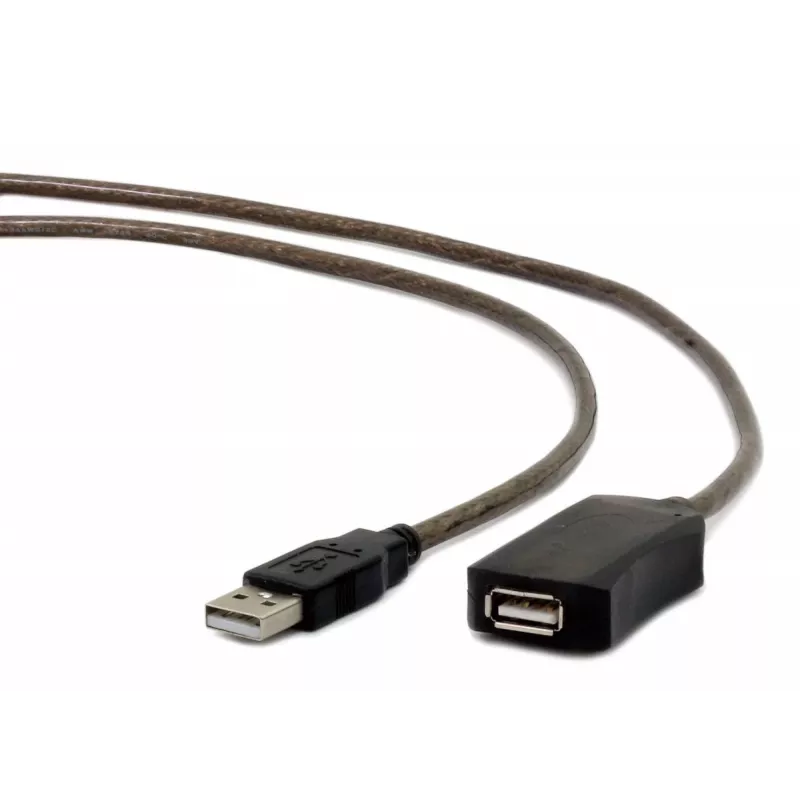 GEMBIRD ενεργό καλώδιο επέκτασης USB 2.0, 10 m - μαύρο