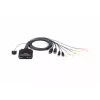 KVM-Switch ATEN CS22DP-AT 2-Port USB DisplayPort, 4K@30Hz, κονσόλα USB-A, ήχος, καλώδιο 1,2 m