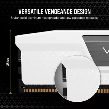 Corsair Vengeance CMK32GX5M2B6000Z30W, 32 GB, 2 x 16 GB, DDR5, 6000 MHz, 288-pin DIMM, Λευκό
