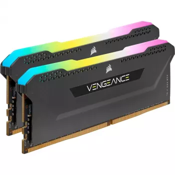 Μνήμη CORSAIR 16GB DDR4 3200MHz C16 (2x8GB) Vengeance RGB Pro μαύρη