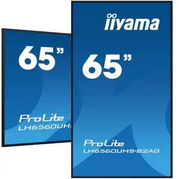 iiyama LH6560UHS-B2AG Οθόνη Signage Digital A-board 163,8 cm (64,5 ίντσες) LED Wi-Fi 500 cd/m² 4K Ultra HD μαύρο Ενσωματωμένος επεξεργαστής Android 11 24/7