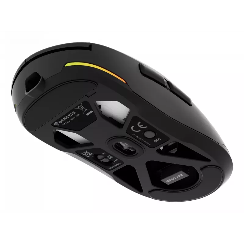 GENESIS NMG-2193 Ποντίκι Gaming Αμφίχειρο Bluetooth + USB Type-C Οπτικό 26000 DPI