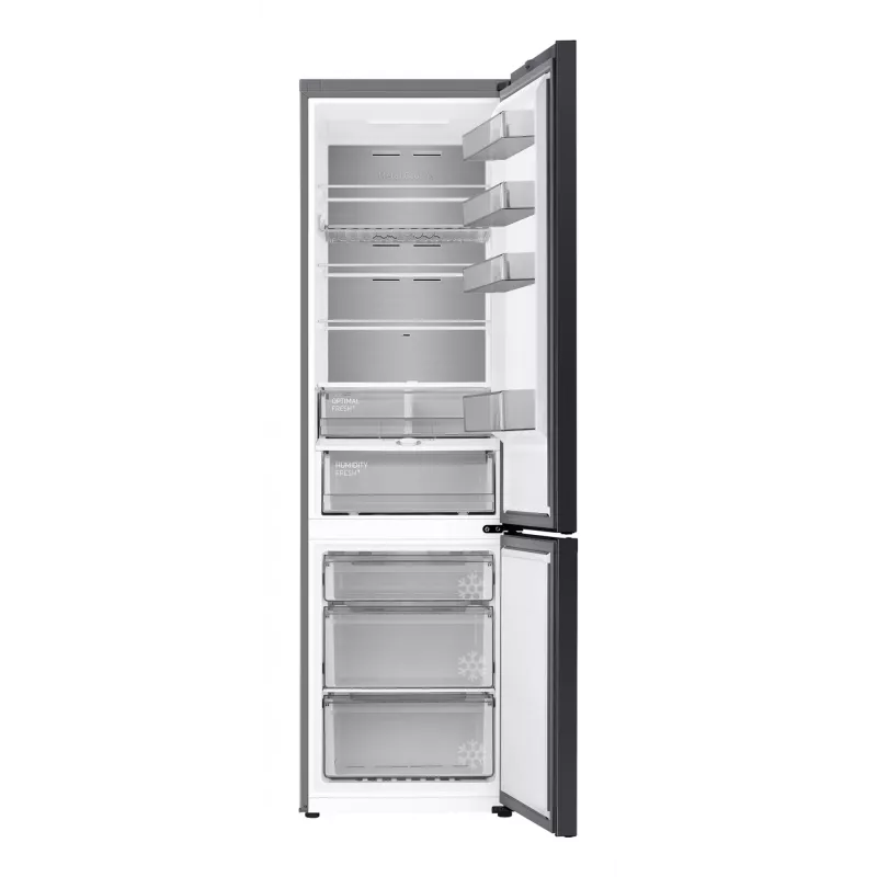 Samsung RL38C7B5BB1/EG Bespoke ελεύθερο ψυγειοκαταψύκτης, 387 l (273 l + 114 l), 203 cm, ενεργειακή κλάση B, SmartThings, σκούρο ανοξείδωτο ατσάλι