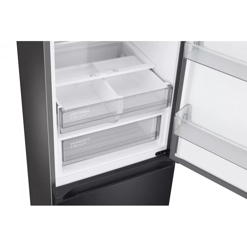 Samsung RL38C7B5BB1/EG Bespoke ελεύθερο ψυγειοκαταψύκτης, 387 l (273 l + 114 l), 203 cm, ενεργειακή κλάση B, SmartThings, σκούρο ανοξείδωτο ατσάλι