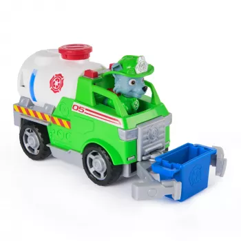 PAW Patrol Fire Rescue: Rocky Rescue Fire Tanker με φιγούρα δράσης, βραχίονα σύλληψης και φορτηγό παιχνίδι, παιχνίδι για αγόρια & κορίτσια από 3 ετών