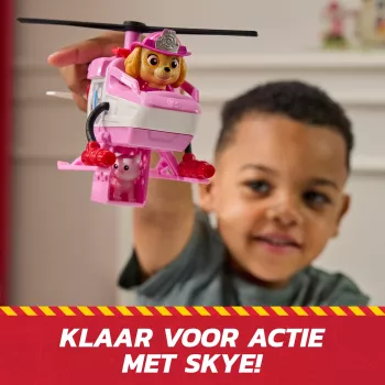 PAW Patrol Fire Rescue: Skye ελικόπτερο διάσωσης με φιγούρα δράσης, φίλο γάτας και ελικόπτερο παιχνίδι, παιχνίδι για αγόρια και κορίτσια από 3 ετών