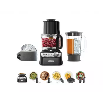 Kenwood συμπαγής κουζινομηχανή MultiPro XL Weigh+ μαύρο – 1.000 W, ενσωματωμένη ζυγαριά, εξάρτημα μπλέντερ