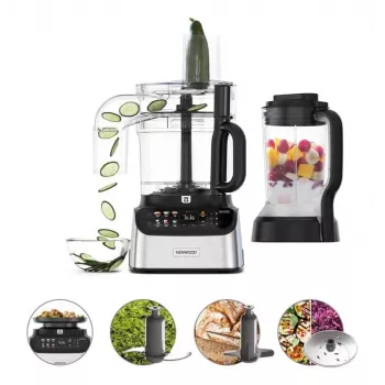 Kenwood MultiPro OneTouch κουζινομηχανή 1000 W 3 L μαύρο, ανοξείδωτο ατσάλι ενσωματωμένη ζυγαριά