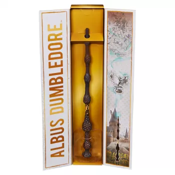 Spin Master Wizarding World Harry Potter αυθεντικό ραβδί του Άλμπους Ντάμπλντορ με βάση του Χόγκουαρτς, για παιχνίδια ρόλων, πλαστικό, από 14 ετών