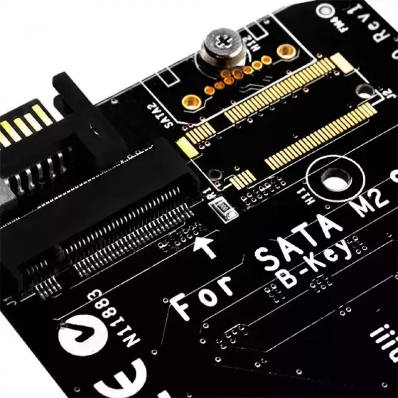 SilverStone SST-ECM20 κάρτα ελεγκτή αποθήκευσης M.2 SATA, 2x M.2 εσωτερικό, 32 Gbit/s