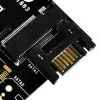 SilverStone SST-ECM20 κάρτα ελεγκτή αποθήκευσης M.2 SATA, 2x M.2 εσωτερικό, 32 Gbit/s