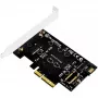 SilverStone SST-ECM20 κάρτα ελεγκτή αποθήκευσης M.2 SATA, 2x M.2 εσωτερικό, 32 Gbit/s