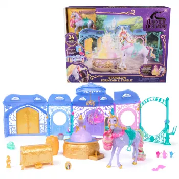 Σετ παιχνιδιού Spin Master Unicorn Academy Στάβλος με σιντριβάνι, φωτισμό και ηχητικά εφέ