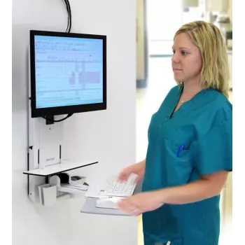 ERGOTRON Styleview κάθετη ανύψωση καθίσματος-όρθιας στάσης δωμάτιο ασθενούς (λευκό)