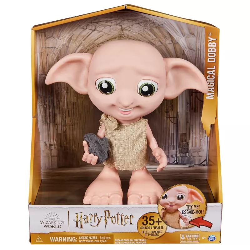 Διαδραστικό παιχνίδι Wizarding World Harry Potter Dobby λειτουργία ομιλίας AAA πολύχρωμο