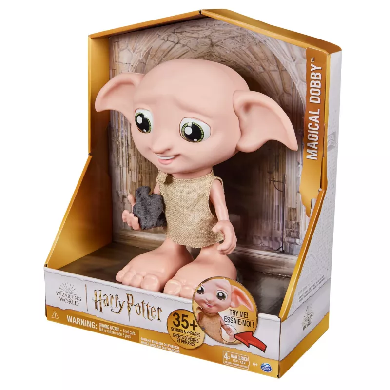 Διαδραστικό παιχνίδι Wizarding World Harry Potter Dobby λειτουργία ομιλίας AAA πολύχρωμο