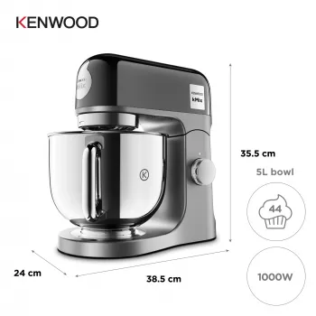 Μίξερ κουζίνας Kenwood kMix Special Edition 1000 W 5 L μαύρο, χρώμιο