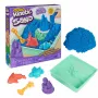 Kinetic Sand, σετ sandbox, δημιουργικά πασχαλινά δώρα, περιέχει 1 lb μπλε εύπλαστη άμμο παιχνιδιού, 4 εργαλεία & φόρμες, αποθήκευση, αισθητηριακό παιχνίδι για παιδιά από 3 ετών