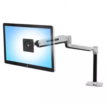 ERGOTRON Lx Sit Stand επιτραπέζια τοποθέτηση βραχίονας LCD (γυαλισμένο αλουμίνιο)
