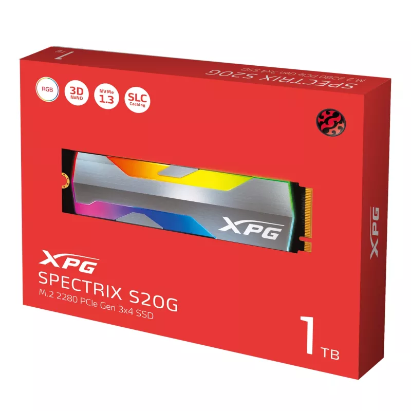 Δίσκος SSD XPG SPECTRIX S20G 1 TB M.2 PCI Express 3.0 NVMe