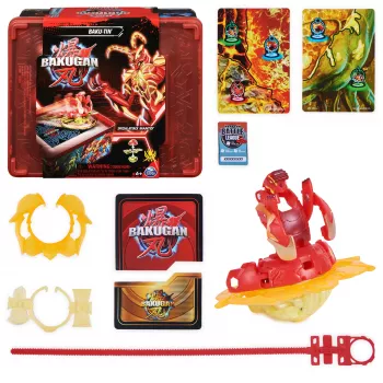 Bakugan Baku-tin με Special Attack Mantid, προσαρμόσιμη, περιστρεφόμενη φιγούρα δράσης και αποθήκευση παιχνιδιών, παιδικό παιχνίδι για αγόρια και κορίτσια από 6 ετών