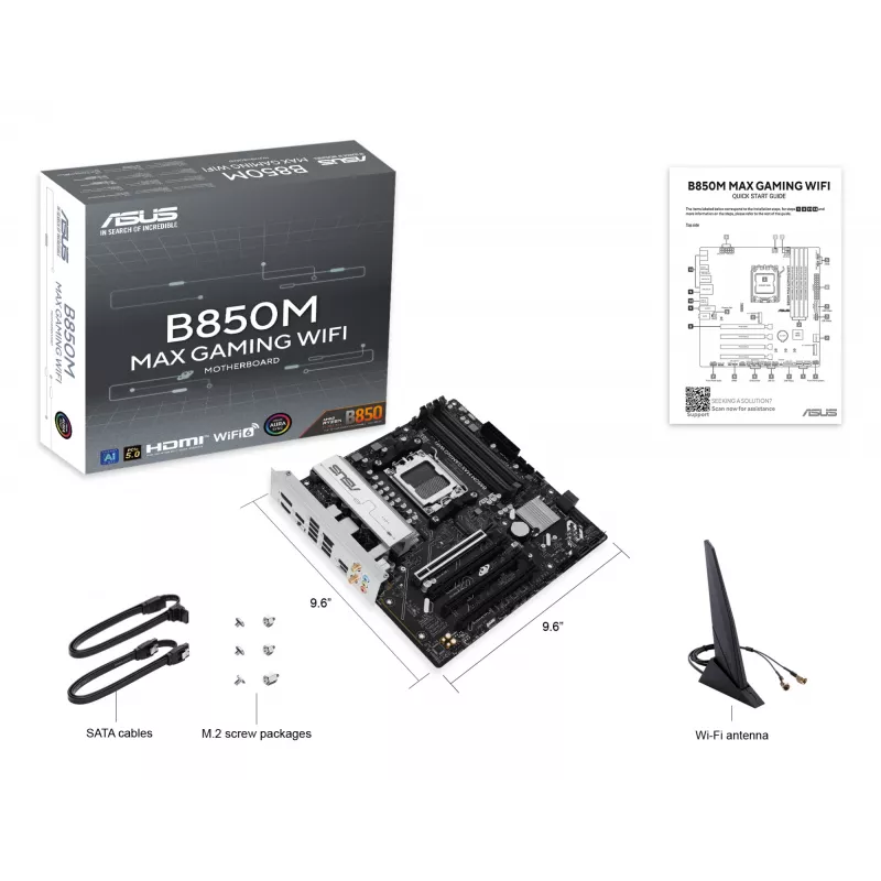 Μητρική ASUS B850M MAX GAMING WIFI AMD B850 Socket AM5 micro ATX