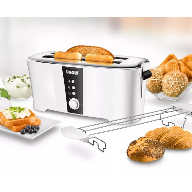 Τοστιέρα Unold Design Dual 4 φέτες 1350 W Μαύρο Λευκό