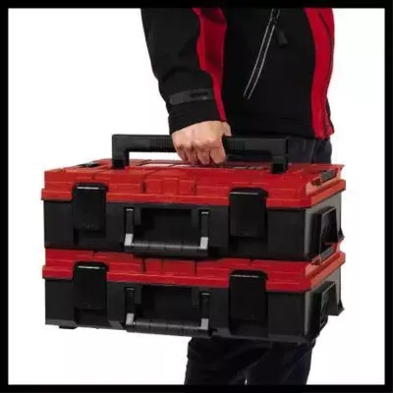 Κουτί μικροαντικειμένων Einhell E-Case S-F Πολυπροπυλένιο Μαύρο Κόκκινο 42x28x9,5 cm