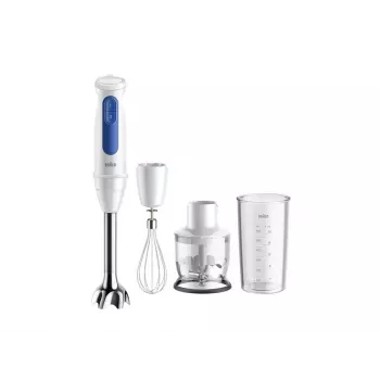 Μίξερ χειρός Braun Household MultiQuick 3 MQ30202M, 900 W, λευκό/μπλε, με τεμαχιστή και σύρμα