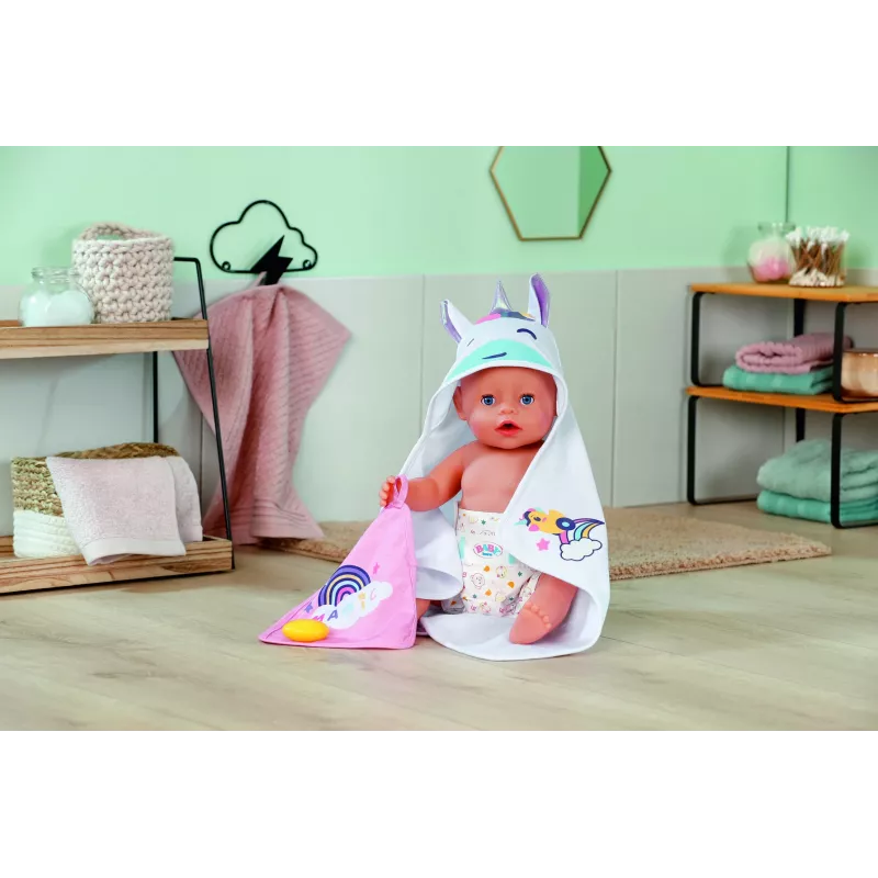 BABY born Σετ πετσέτας με κουκούλα Σετ μπάνιου κούκλας