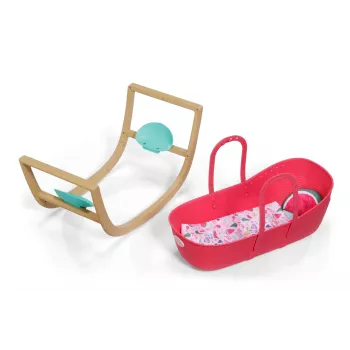 Κούνια κούκλας zapf creation BABY born 3-in-1 Pinplay — Έπιπλο κούκλας, μετατρεπόμενη κούνια/κρεβάτι/τσάντα μεταφοράς