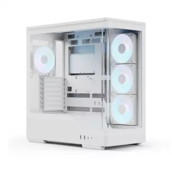 Κουτί υπολογιστή AEROCOOL Geh Midi P500A Λευκό — Midi-Tower ATX κουτί, λευκή επιφάνεια
