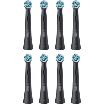 Oral-B iO Ultimate Clean Ανταλλακτικές κεφαλές βούρτσας — Συσκευασία 8 τεμ., Μαύρο, για ανώτερη αφαίρεση πλάκας