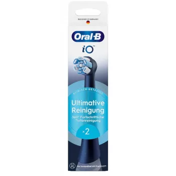 Oral-B iO Ultimate Clean κεφαλές οδοντόβουρτσας, 2 τεμ., μαύρες