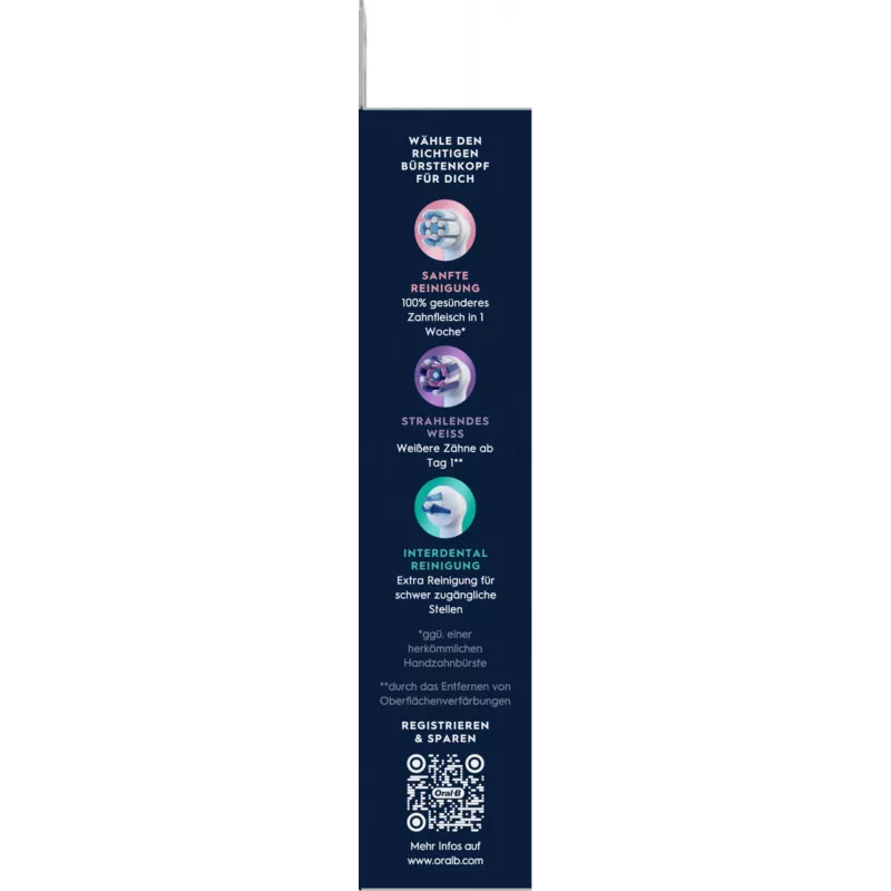 Oral-B Κεφαλή οδοντόβουρτσας 8 τεμ. Λευκό