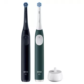 Ηλεκτρική οδοντόβουρτσα BRAUN Oral-B iO Series 2 Duo μαύρο/πράσινο, επαναφορτιζόμενη, μοντέλο 62418