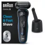 Braun Series 5 52-B7000cc ξυριστική μηχανή με μεμβράνη trimmer μαύρο μπαταρία ιόντων λιθίου