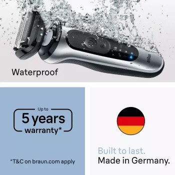 Ηλεκτρική ξυριστική μηχανή BRAUN Series 6 62-B1200S υγρή & στεγνή με ενσωματωμένο trimmer γενειάδας